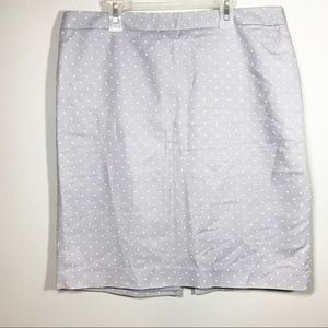 Liz Claiborne Career gray and white pencil skirt